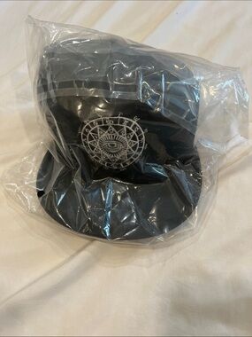 Black Graphic Eye Patch Cap